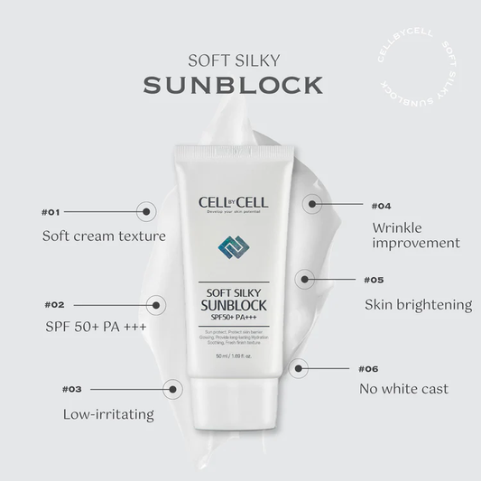 CellbyCell Soft Silky Sunblock SPF 50+ PA+++